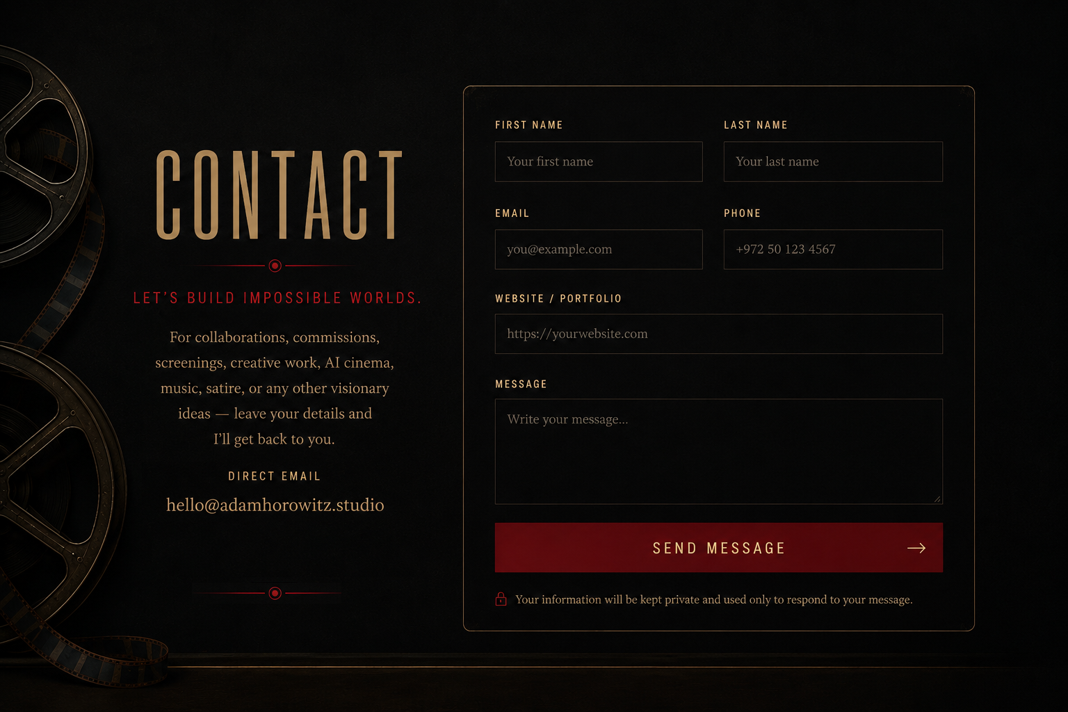 Contact Adam Horowitz